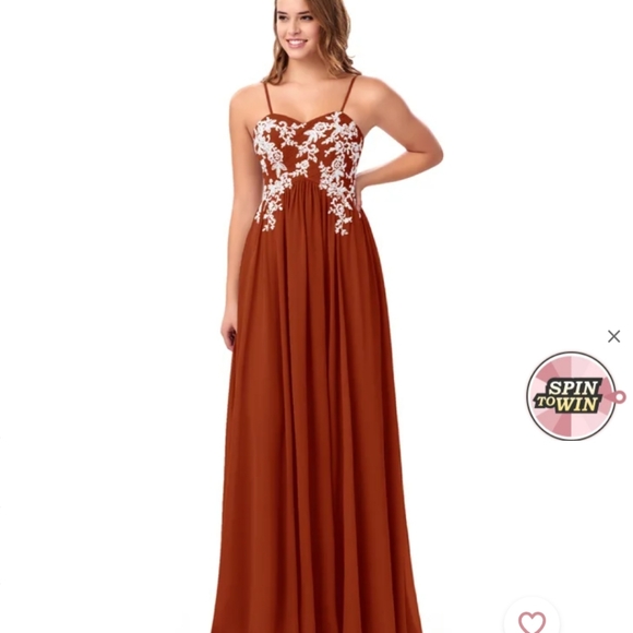 Azazie Charisse paprika - Picture 9 of 9